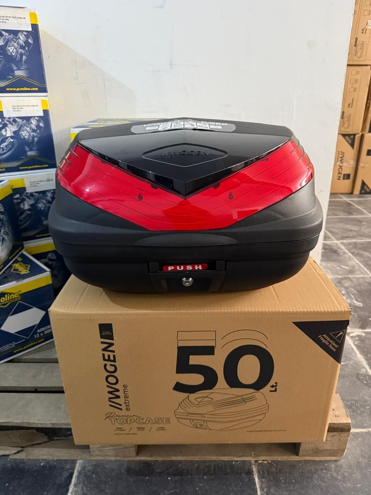 Wogen 50 L Topcase Basıc Siyah Çanta