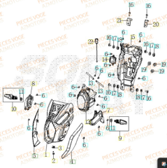 Voge R125 Far Grenajı Sol Siyah