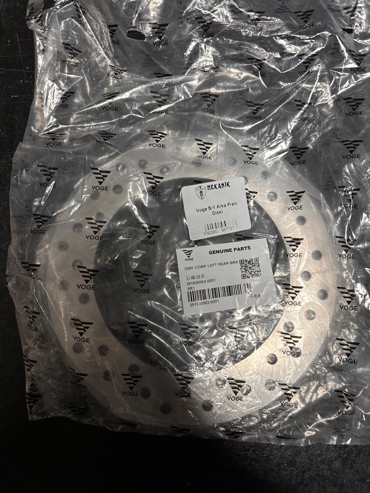 Voge Sr1 Arka Fren Diski