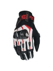 Scoyco MC109 Karbon Fiber Korumalı Yazlık Eldiven (Kırmızı-Beyaz-Siyah)