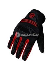 Scoyco Mc24 Yazlık Korumalı Eldiven Kırmızı