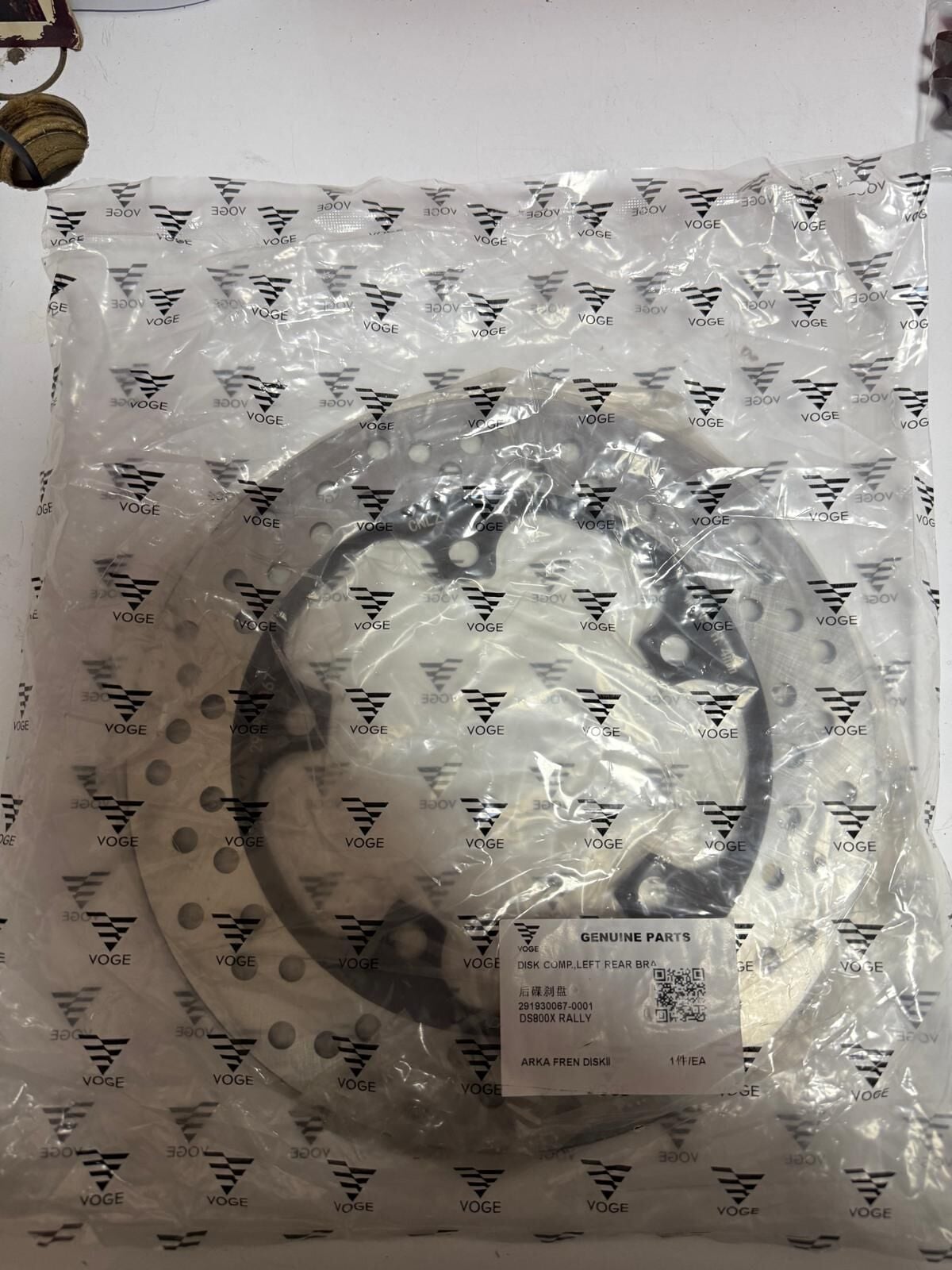Voge Ds800x Arka Fren Diski