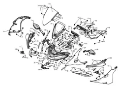 Voge 525 Rr Dizlik Grenajı Sol Kırmızı