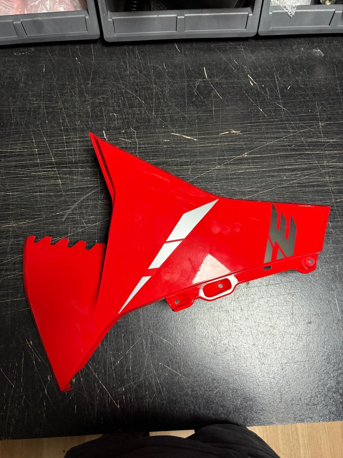 Voge 525 Rr Motor Koruma Grenajı Kırmızı Sol