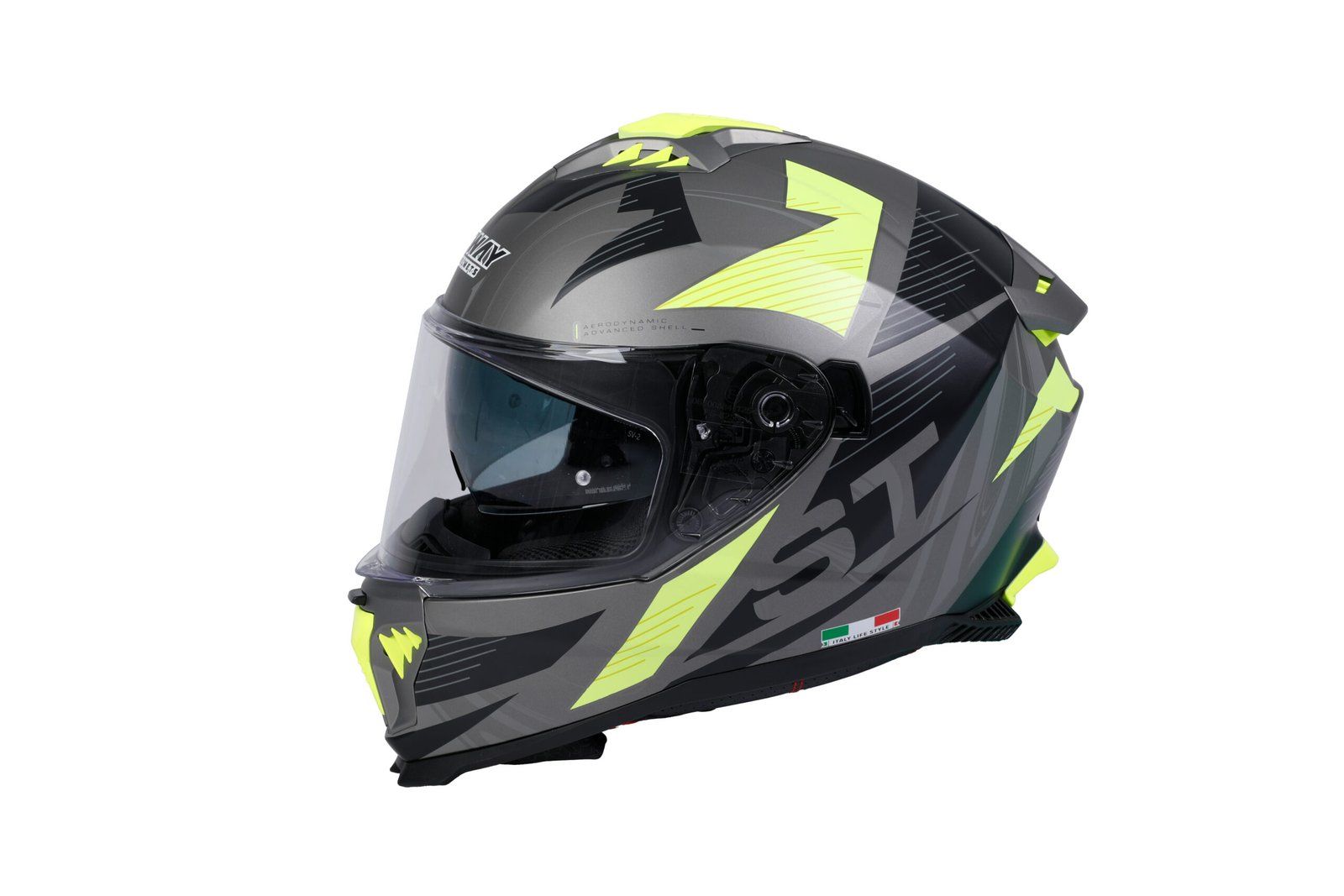 SWAY SW 865 ST Titanium Yellow Kask