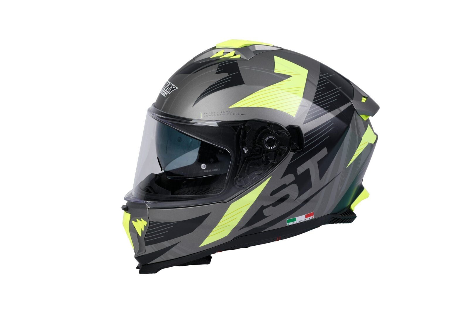 SWAY SW 865 ST Titanium Yellow Kask