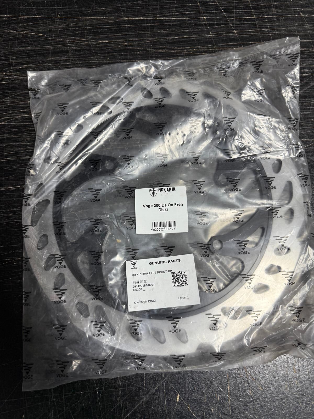 Voge 300 Ds Ön Fren Diski