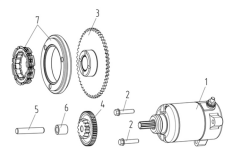 Voge R125 Marş Yardımcı Dişlisi