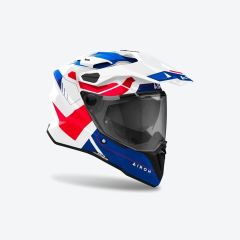 AIROH COMMANDER 2 REVEAL BLUE RED GLOSS KASK