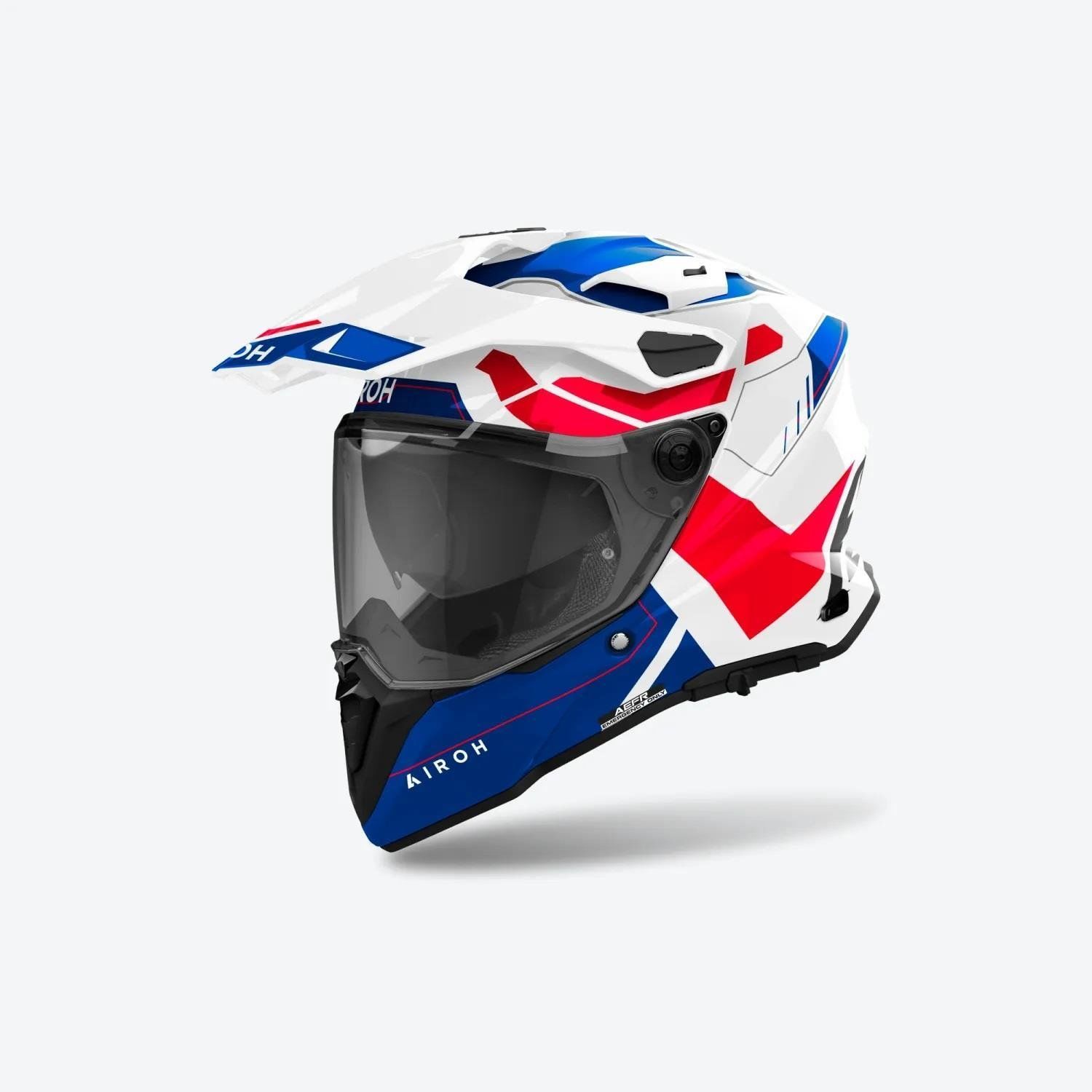 AIROH COMMANDER 2 REVEAL BLUE RED GLOSS KASK