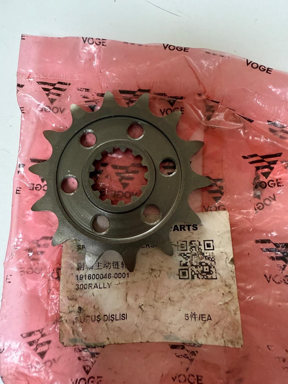 Voge 300 Rally Ön Dişli
