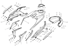 Voge R125 Depo Kapağı Çerçevesi