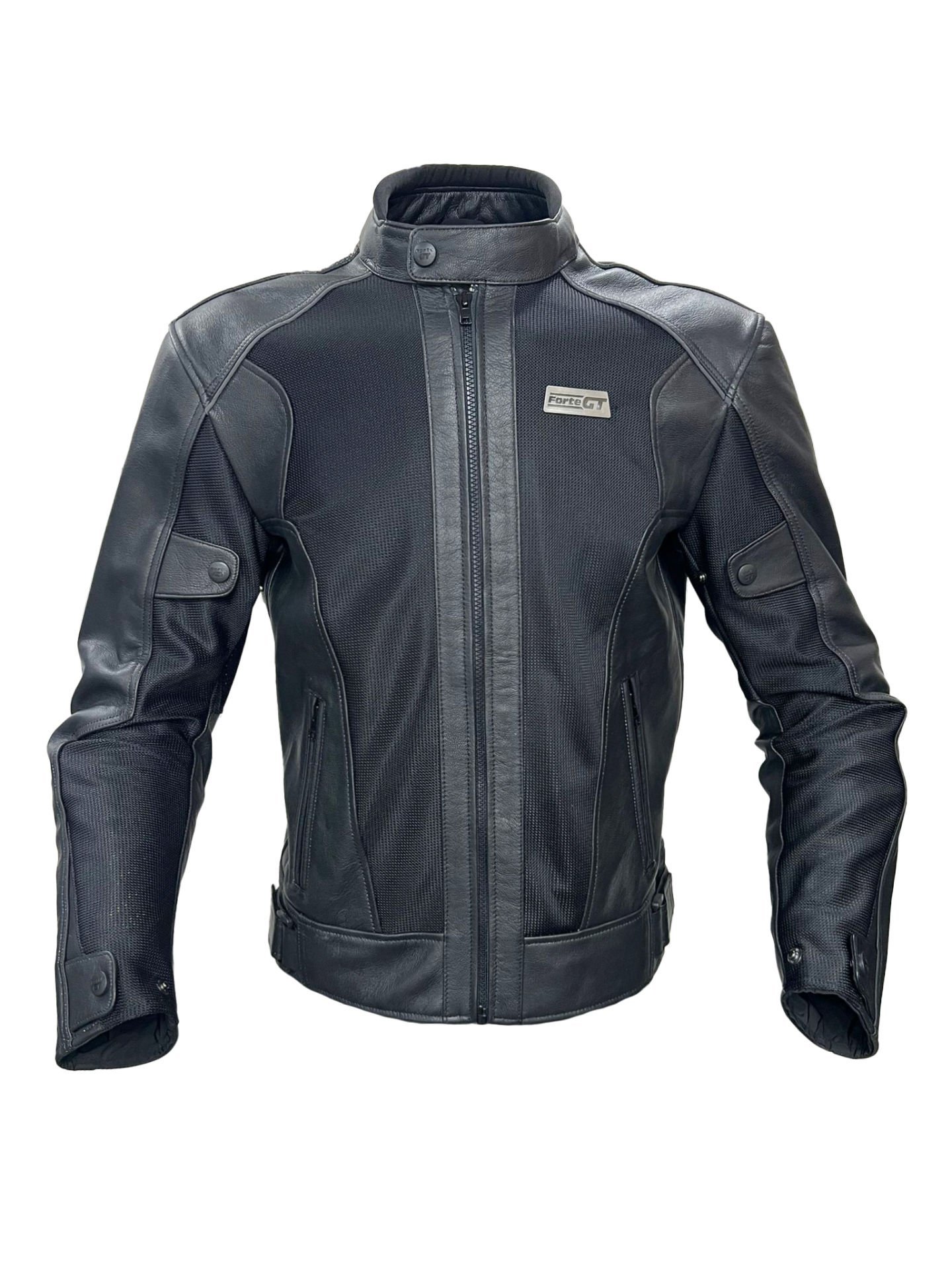 Forte Gt 2002003 Black Panther Deri Yazlık Korumalı Mont Siyah