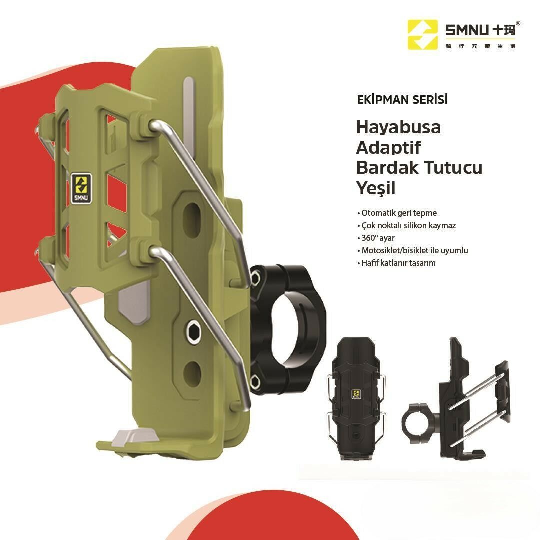 SMNU HAYABUSA ADAPTİF BARDAK TUTUCU Yeşil