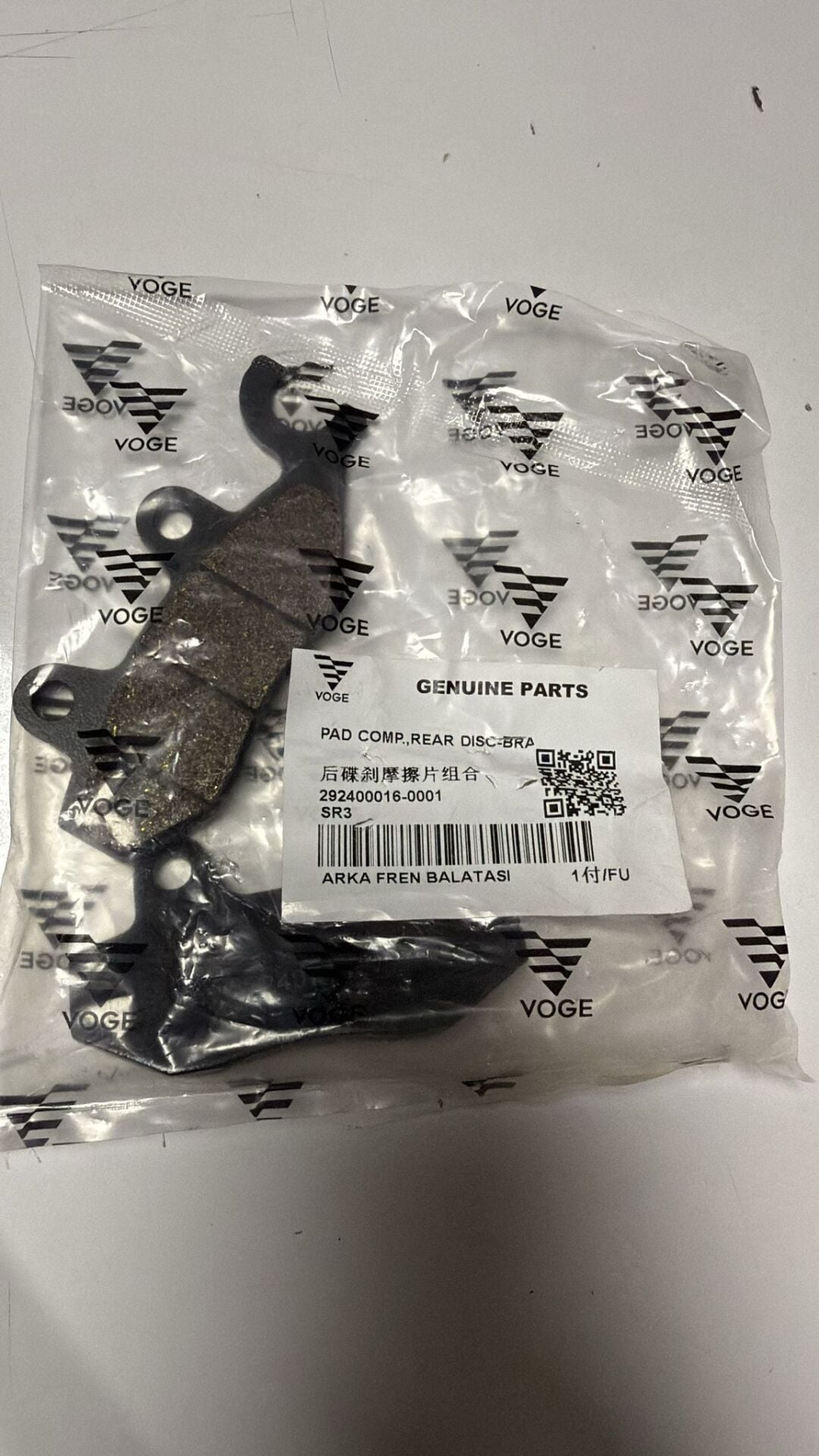 Voge Sr3 Arka Balata Orjinal