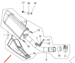 Voge 525 RR Egzoz Dekor Kapağı