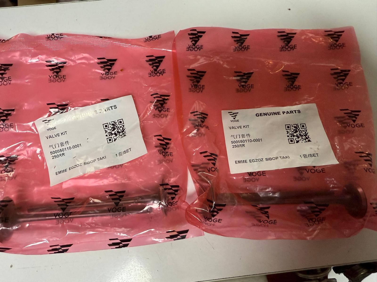 Voge 250 Rr Sübap Takımı (4 Adet)
