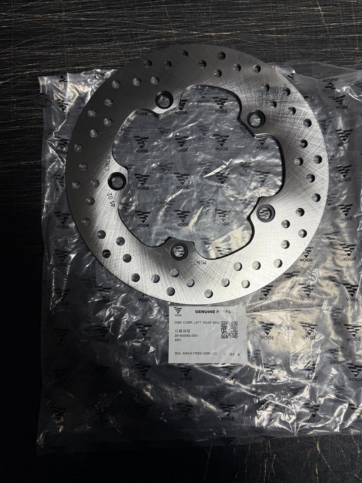 Voge Sr3 Arka Fren Diski