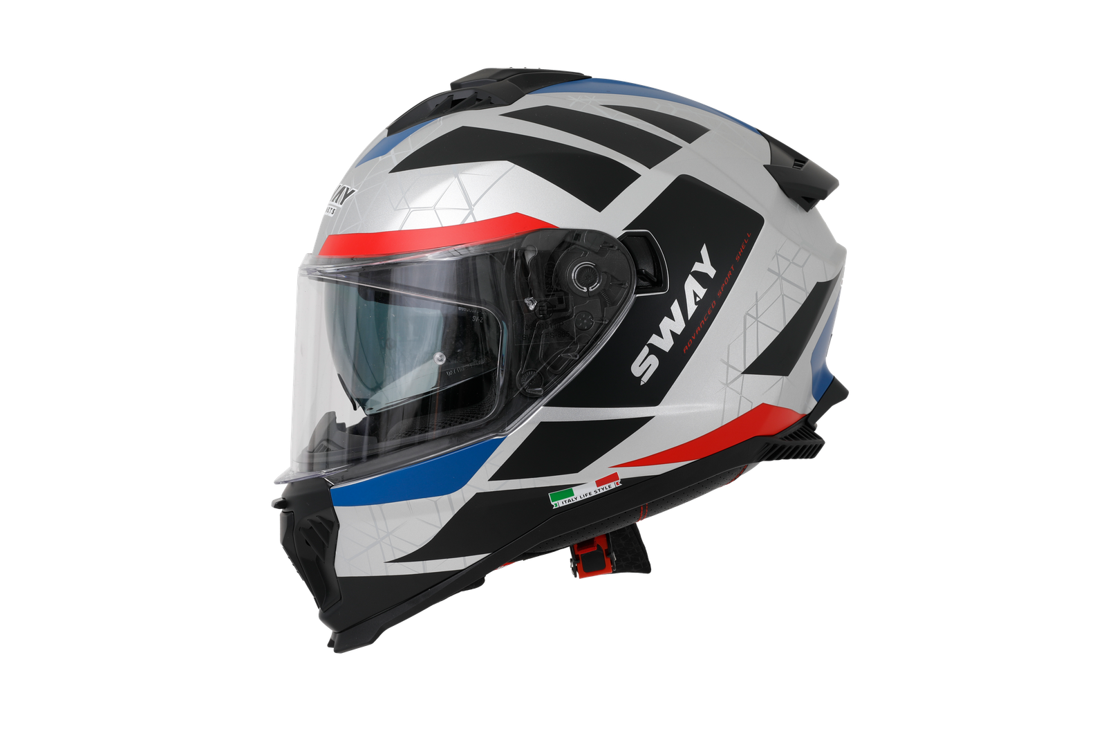 SWAY SW 865 White Black Red Kask