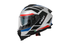 SWAY SW 865 White Black Red Kask