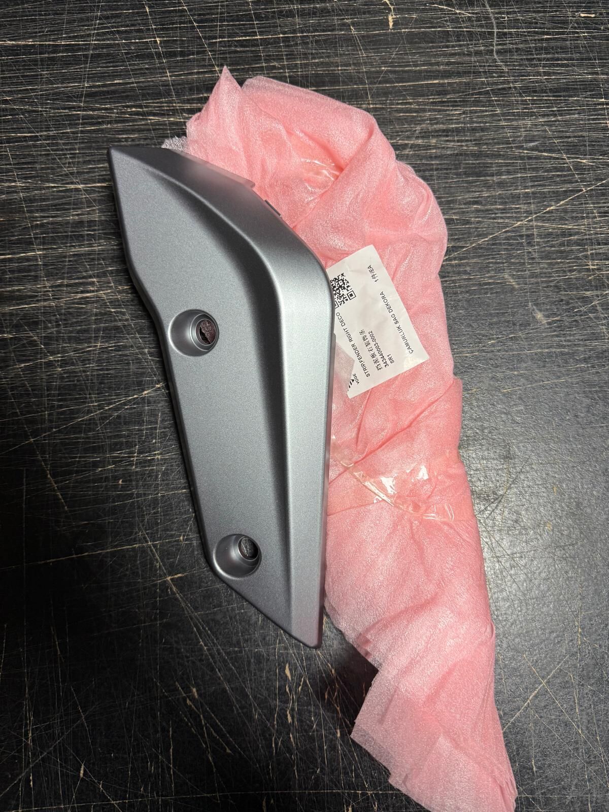 Voge SR1 Ön Çamurluk Gri Sağ Kapak