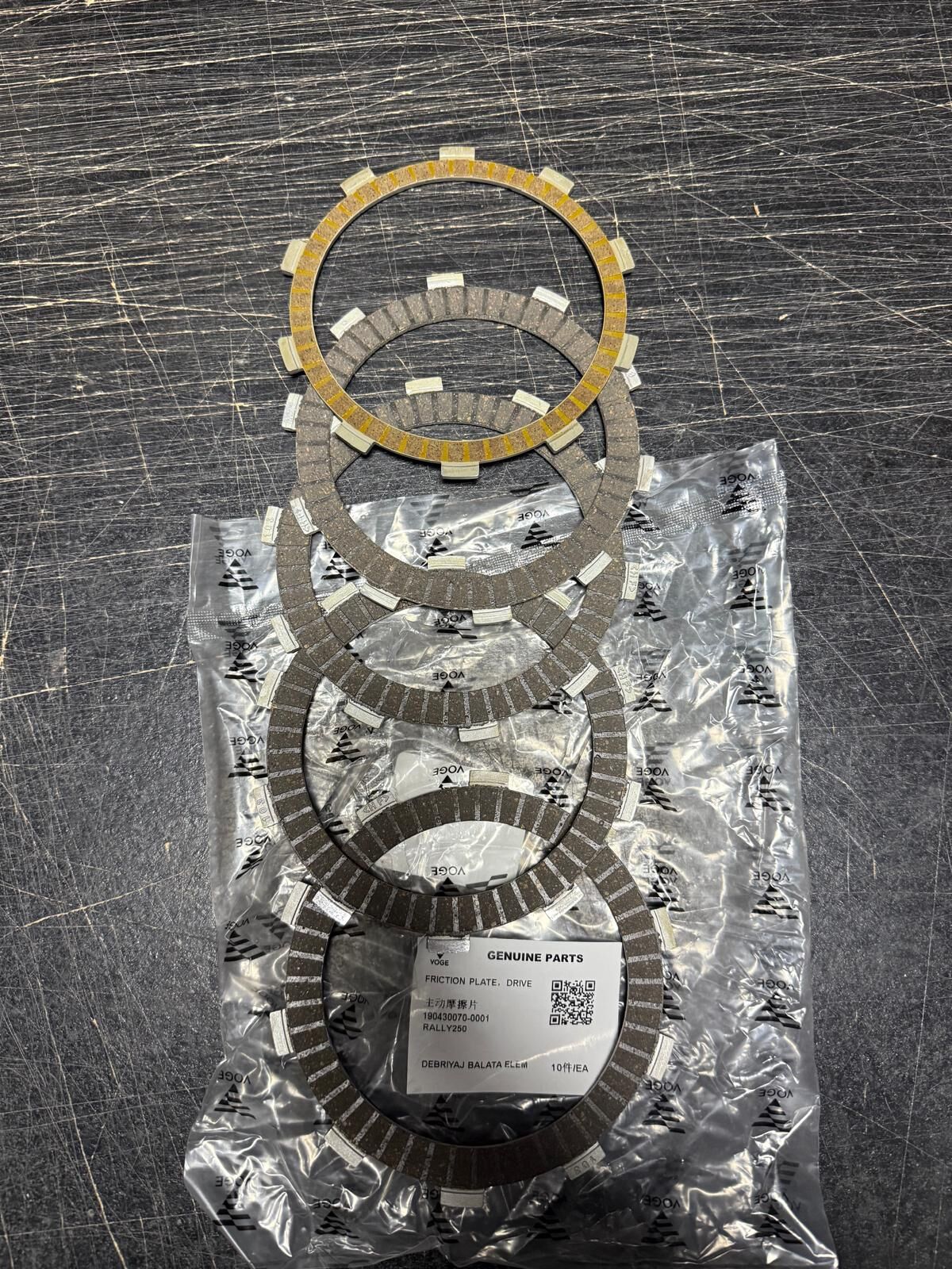 Voge 250 Rally Debriyaj Balatası Seti