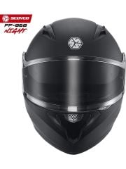 Scoyco FF-868 Nıght Mat Siyah Çene Açılır Güneş Vizörlü Kask