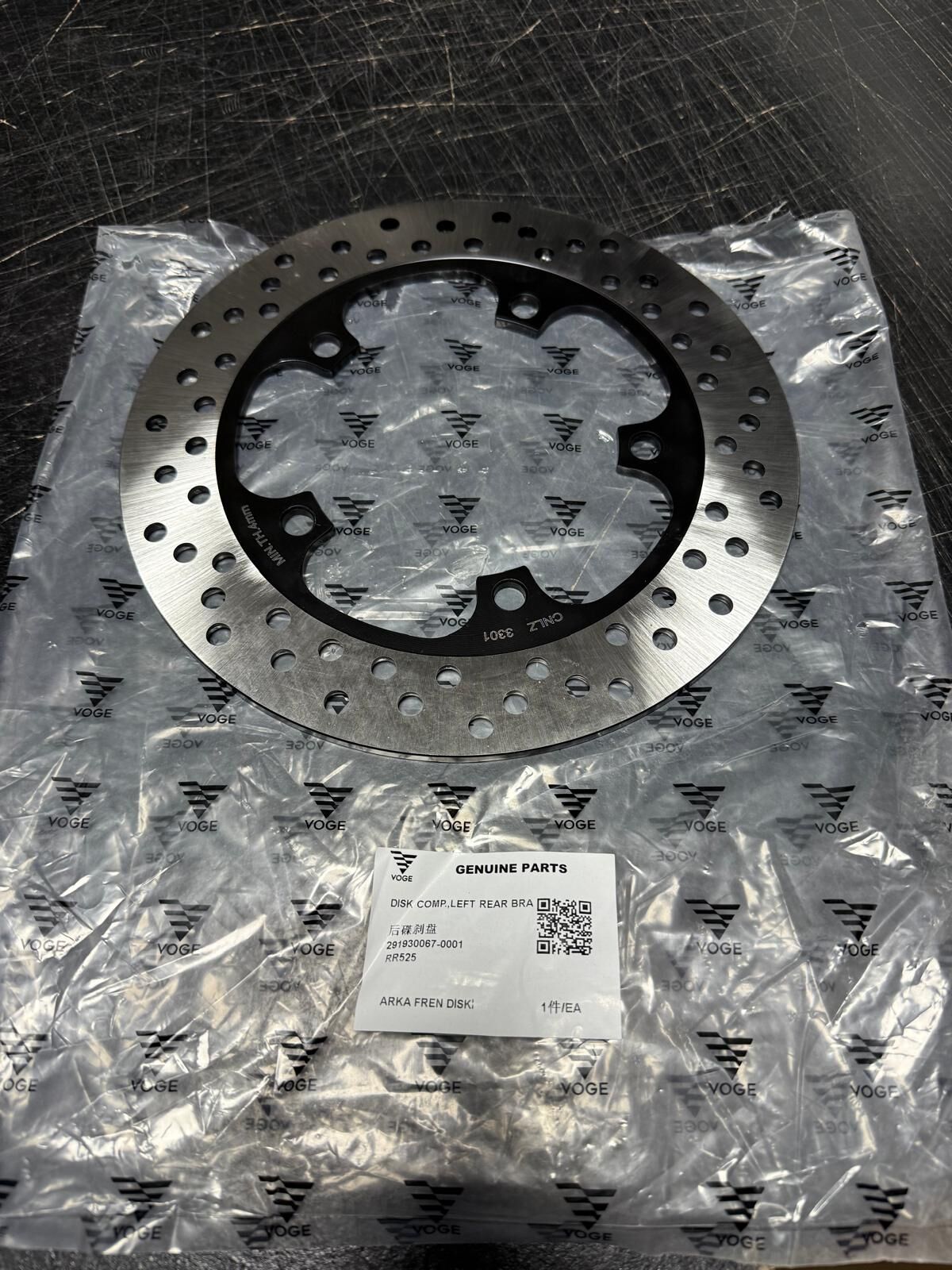 Voge 525 Rr Arka Fren Diski