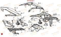 Voge 525 Dsx Far Yanı Sağ Mavi