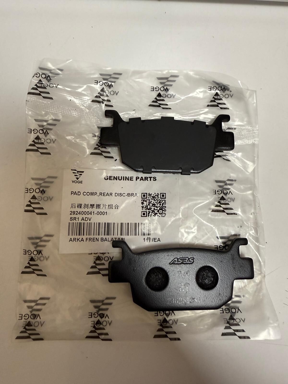 Voge Sr1 Adv Arka Balata