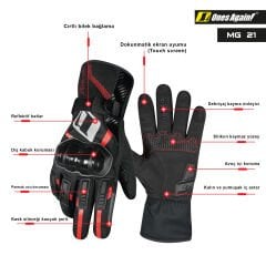 Ones Again MG21 Kışlık Siyah Eldiven
